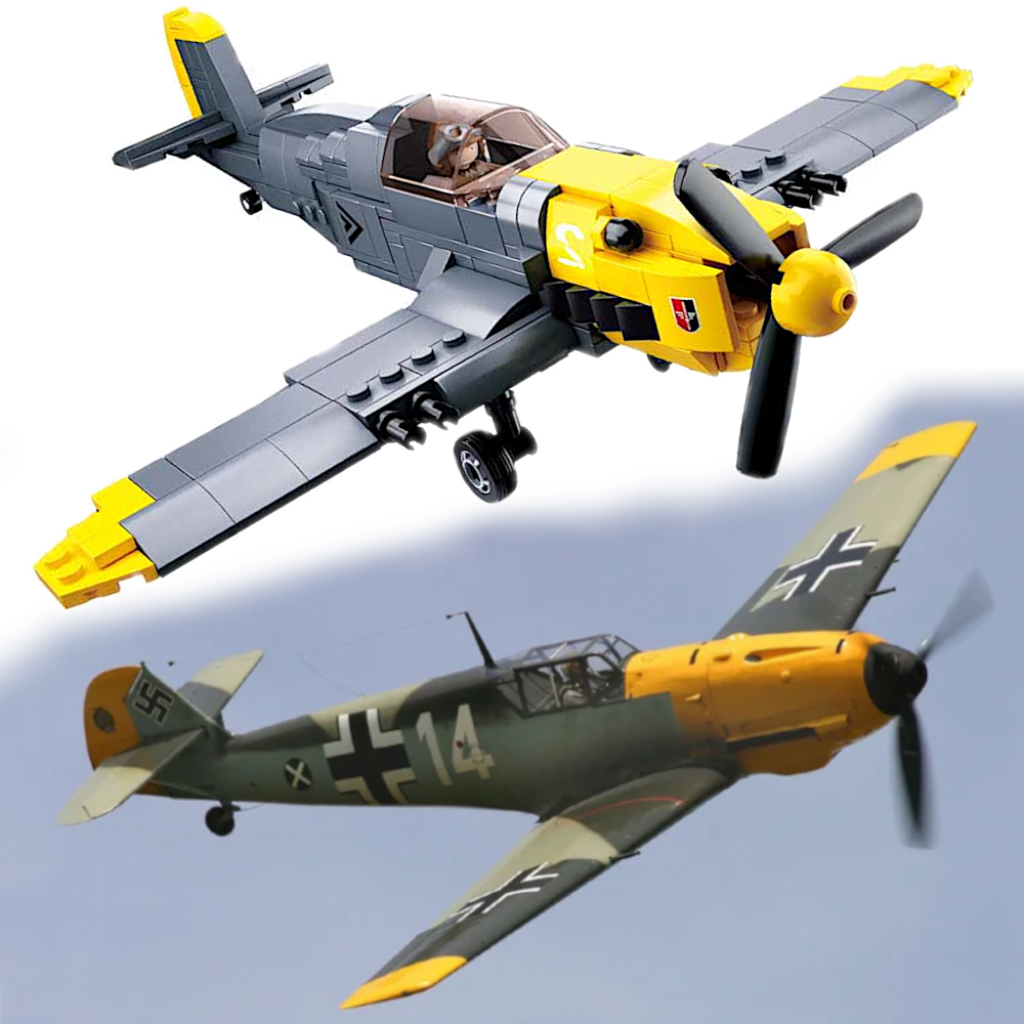 Klocki Wojsko Myśliwiec Messerschmitt BF 109 TOMDORIX