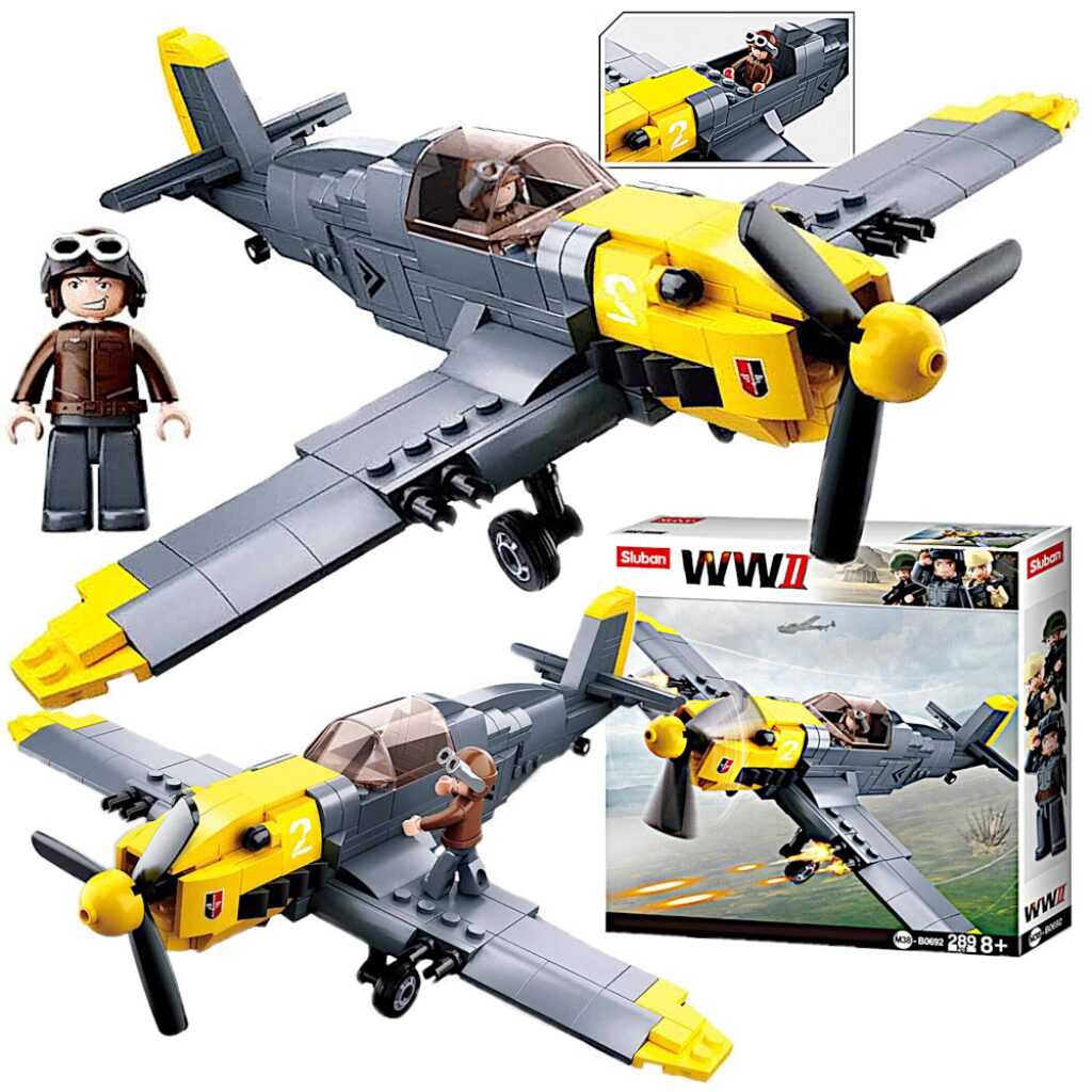 Klocki Wojsko Myśliwiec Messerschmitt BF 109 TOMDORIX