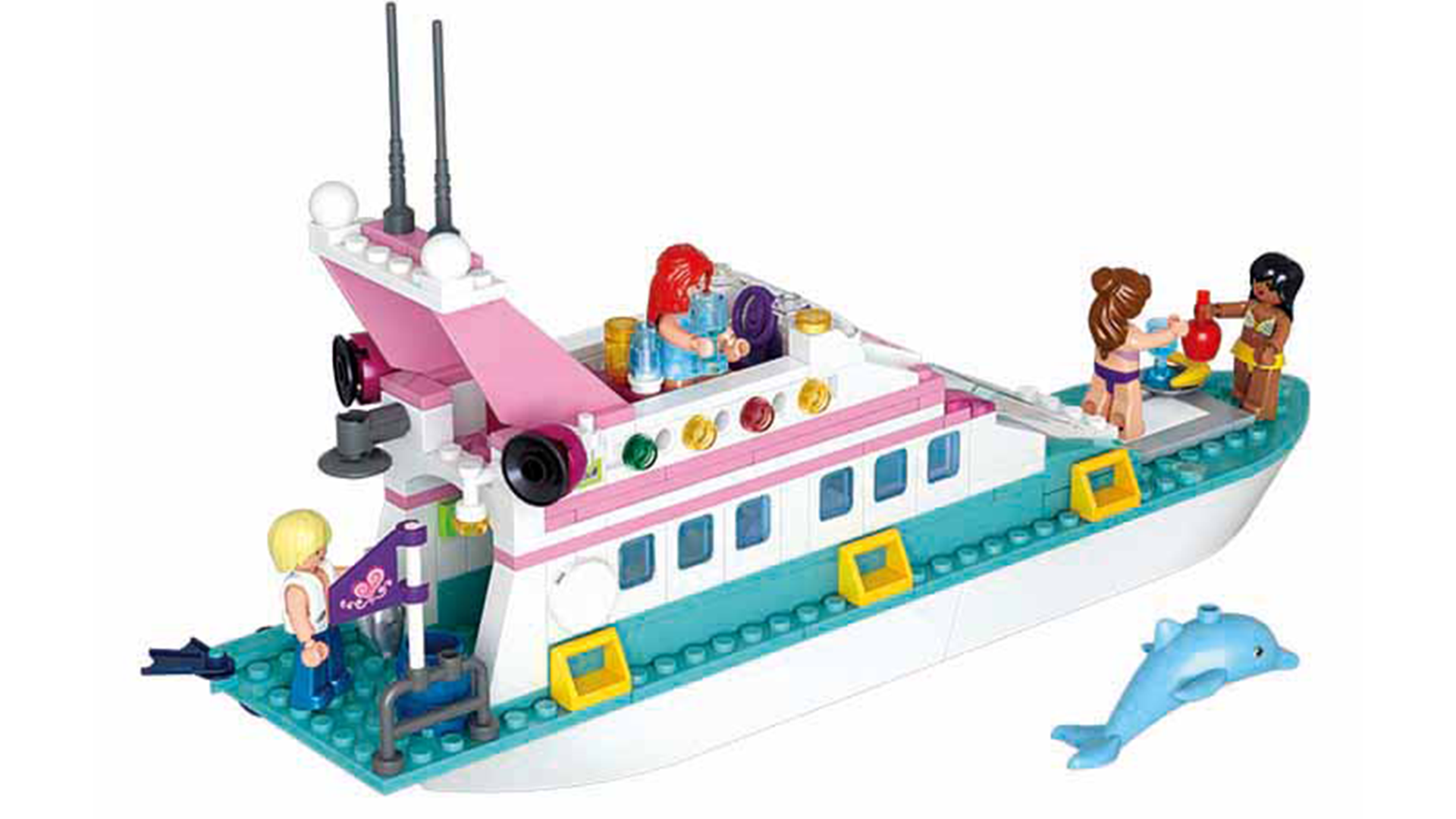 Klocki Girls Dream Luksusowy Statek Jacht Wycieczkowy TOMDORIX