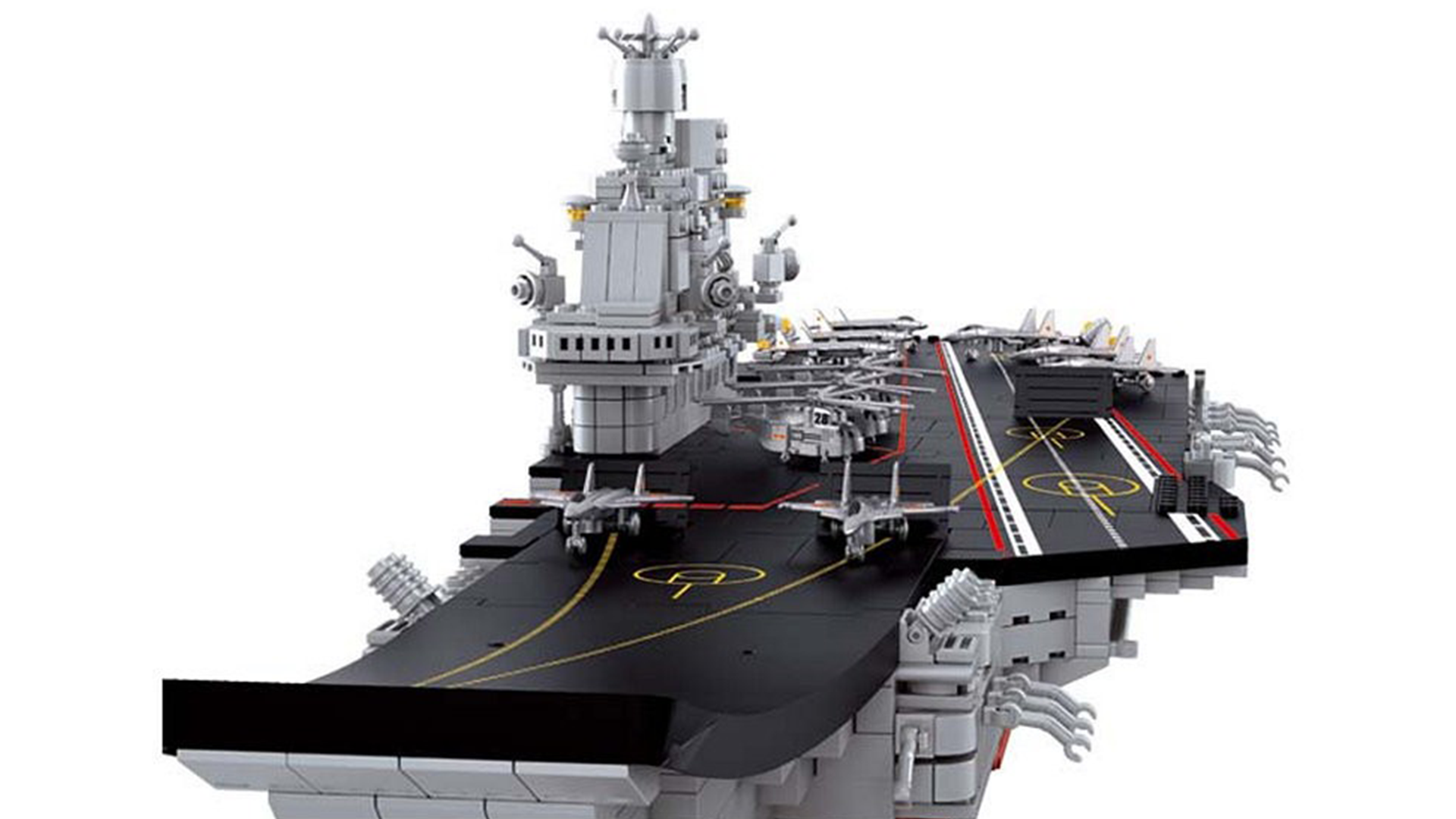 Klocki Wojsko Statek Lotniskowiec USS Enterprise (CVN-65) TOMDORIX