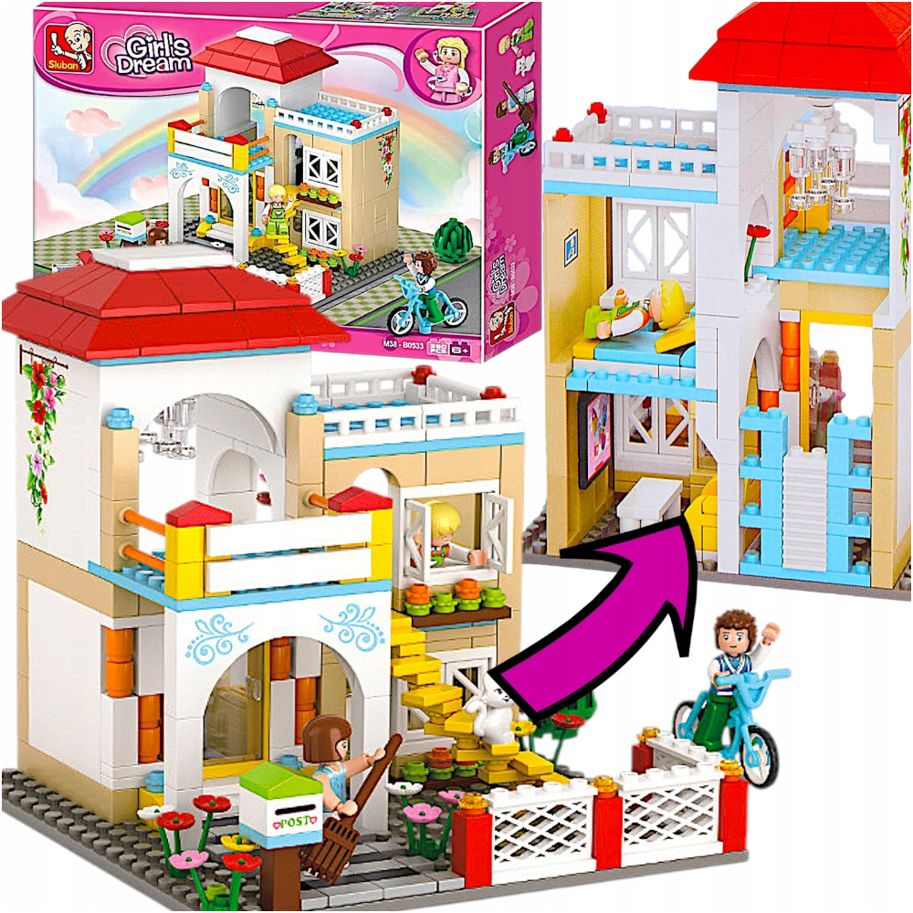 Klocki Girls Dream Luksusowy DOM z Ogrodem TOMDORIX