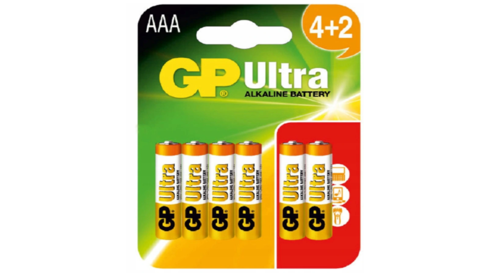 Bateria GP LR03 AAA ULTRA, Alkaliczna Mocna Do Zabawek tomdorix