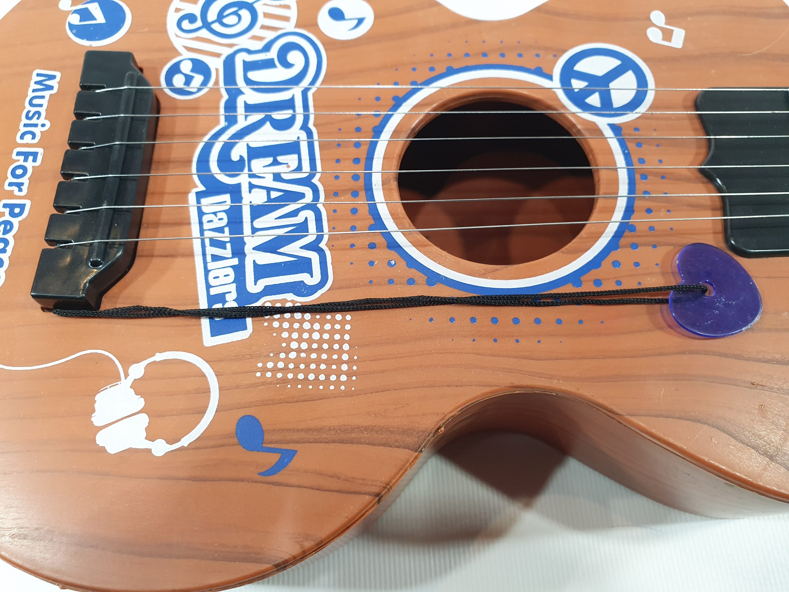 Gitara Akustyczna UKULELE Dla Dzieci 6 Strun Pióro TOMDORIX
