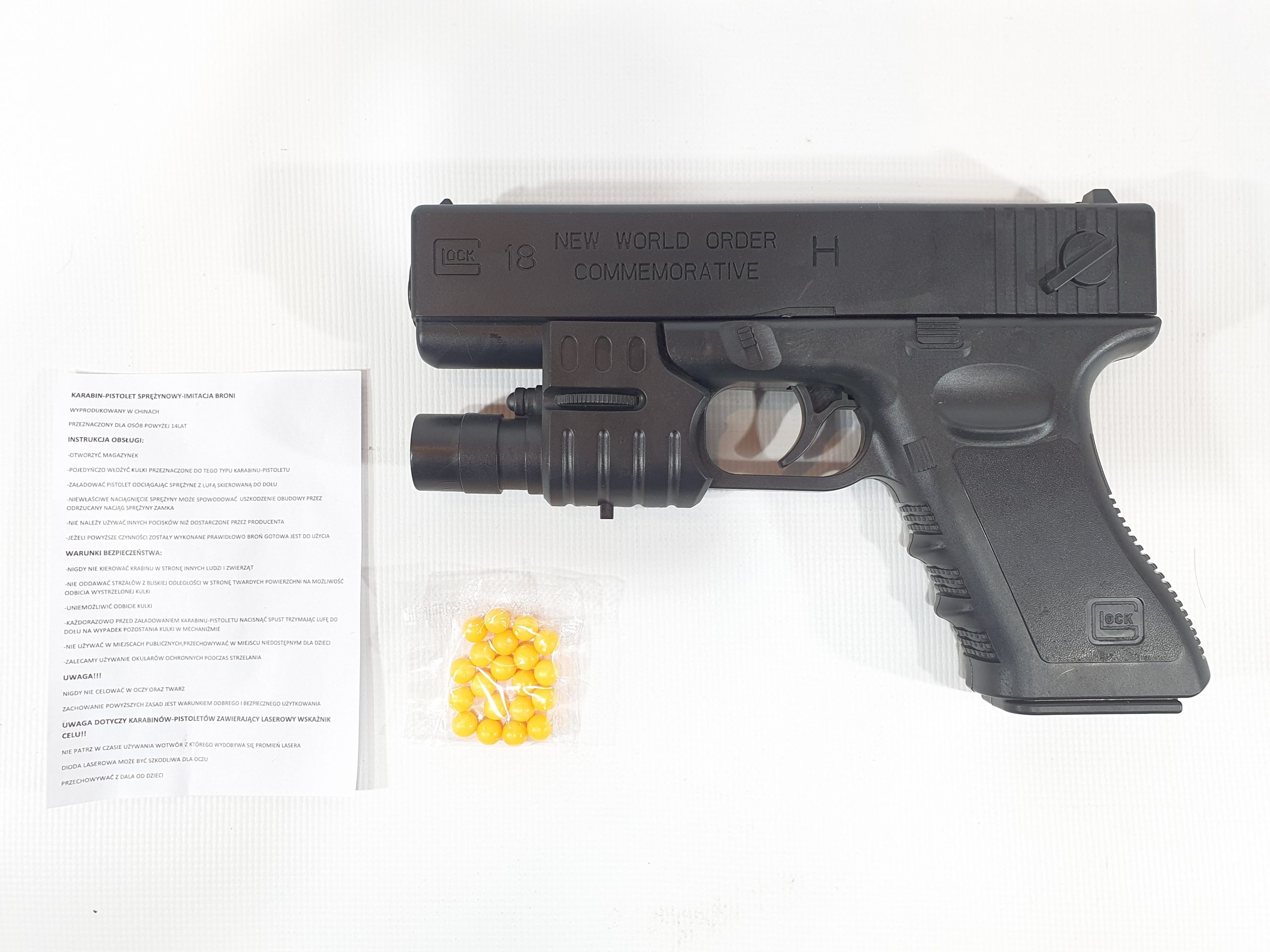 Glock 18 POLICYJNY Pistolet Na Kulki 6mm TOMDORIX