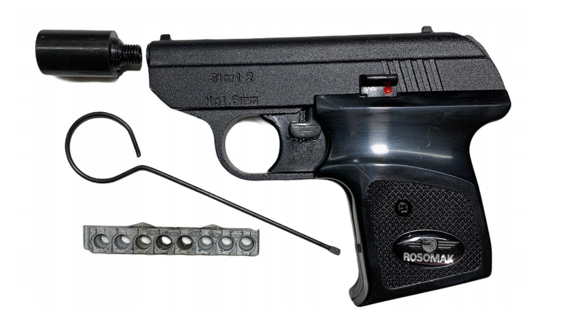 Pistolet Hukowy START 2 KAL.6mm, Odstraszacz Niechcianych Zwierząt i Ludzi. Pistolet Startowy. TOMDORIX
