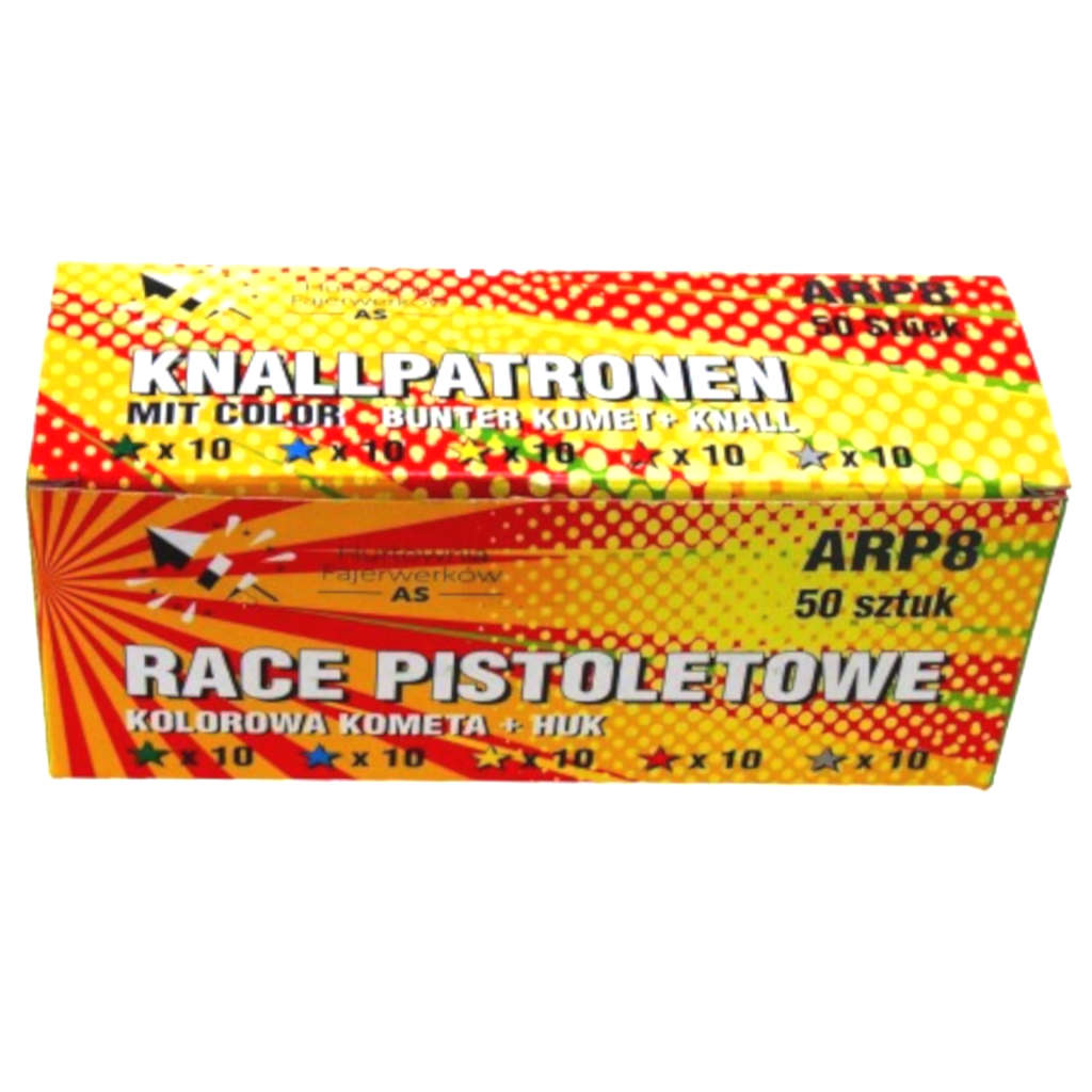 Race Pistoletowe Knallpatronen Mix Kolor+ Huk ARP8 do Pistolet Hukowy START 2 TOMDORIX