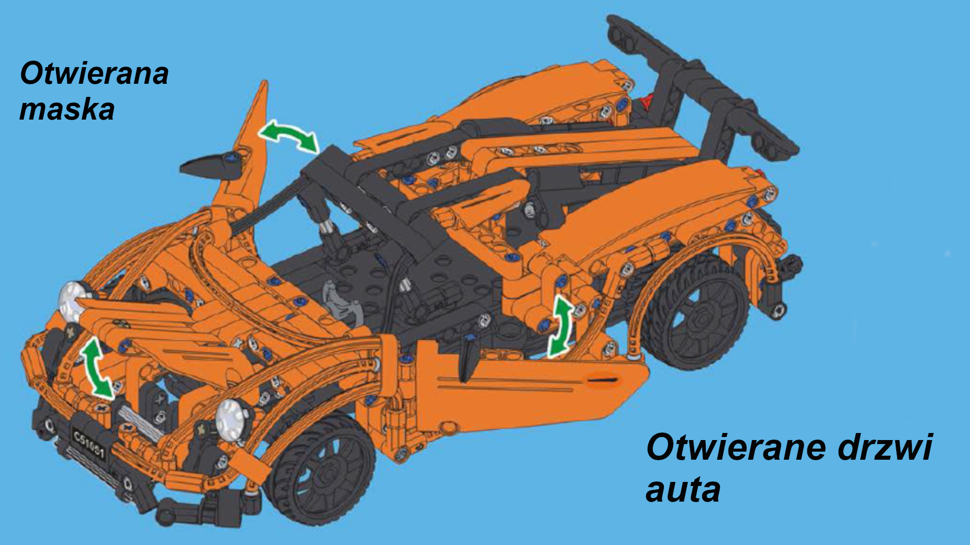 Klocki Lego Technic, Cada Porsche 918 C51051W+Pilot, Zdalnie Sterowany Samochód Sportowy TOMDORIX