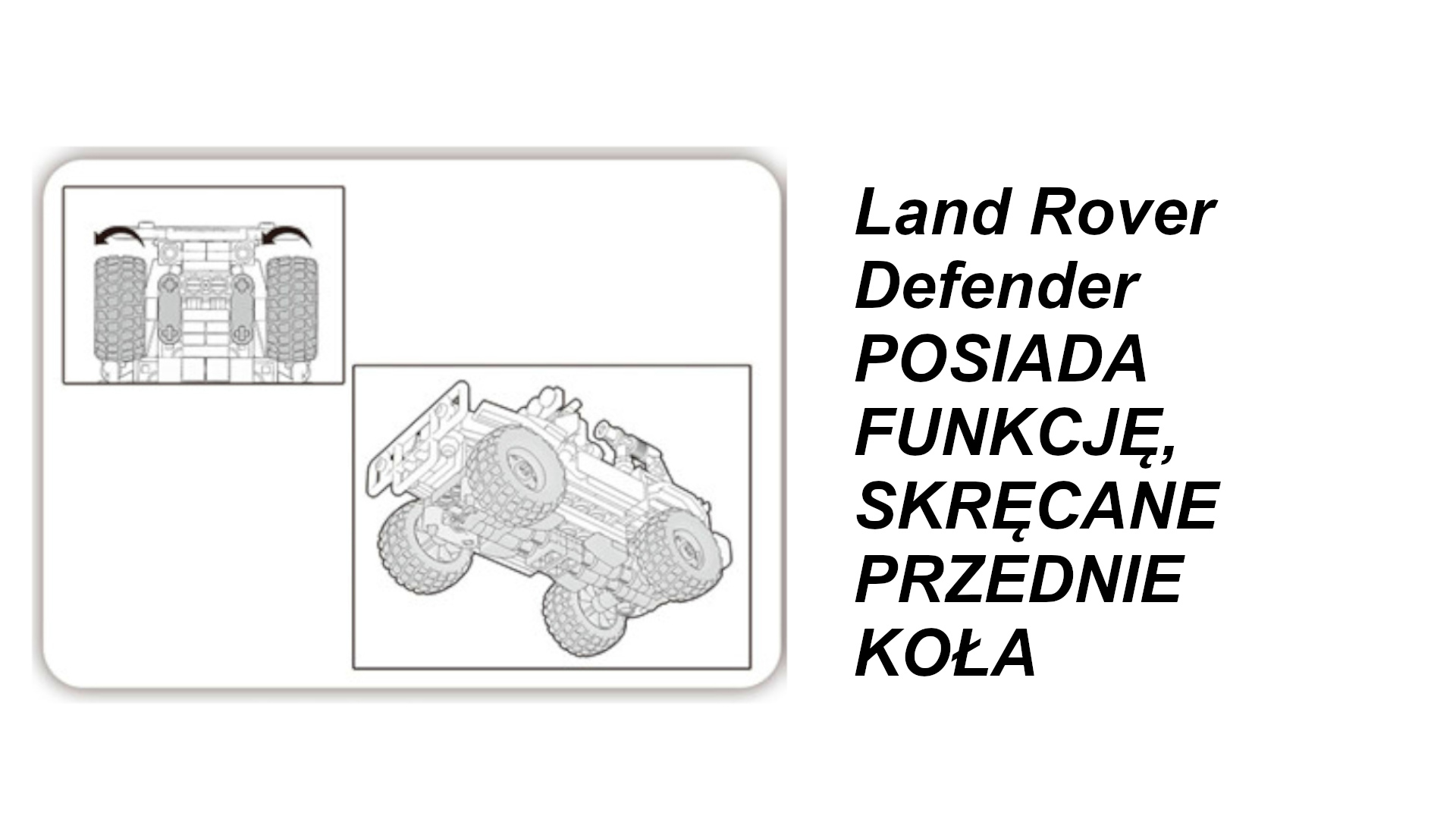 Klocki Land Rover Defender Auto Club Jeep Duży TOMDORIX
