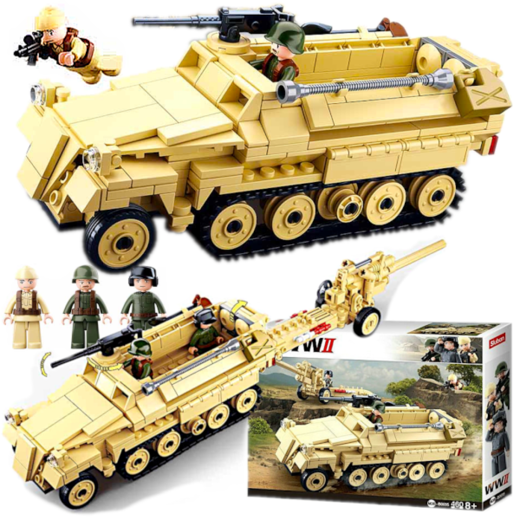 Klocki-Wojsko-Transporter-Opancerzony-Sd.Kfz_.251Dzialo-M38-B0695-TOMDORIX