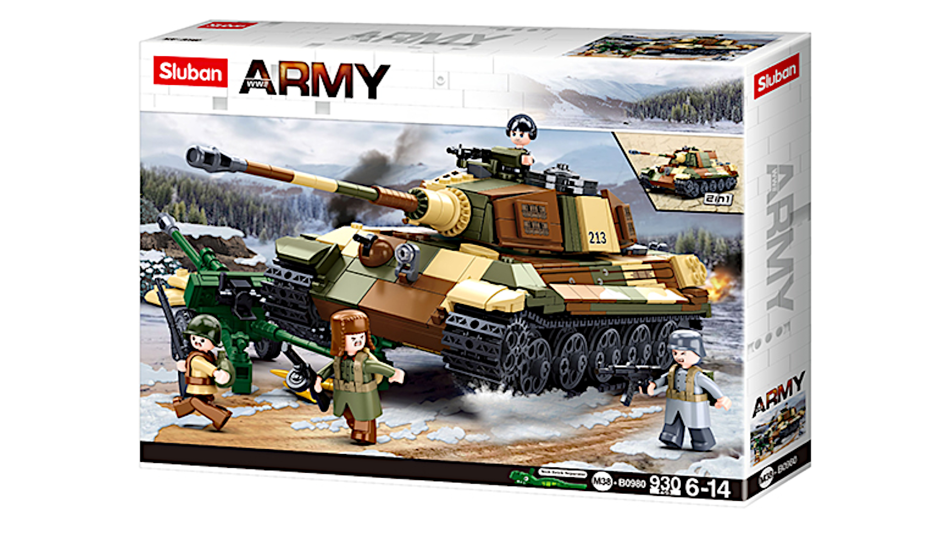 Klocki Czołg Niszczyciel Tygrys Jagdpanther armia TOMDORIX
