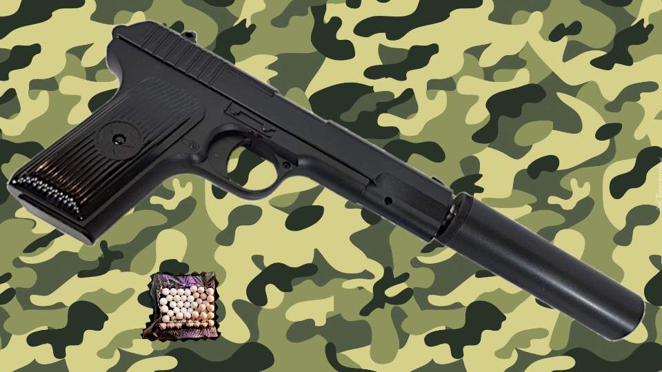 Pistolet Na Kulki TOKAREV TT33 ASG, Full Metal, tłumik+2 Tarcze TOMDORIX
