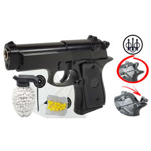 Pistolet Metalowy BERETTA FULL Metal ASG+Granat TOMDORIX