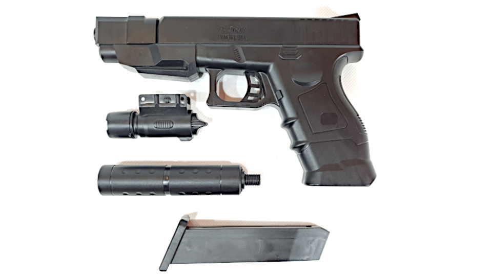 Pistolet Na Kulki 6mm. Glock 18 Policyjny Z Leserem Tomdorix