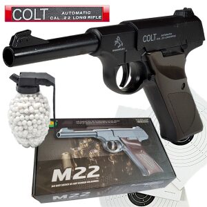 Colt Woodsman Pistolet Metalowy, Kulki 6mm Replika ASG Tomdorix