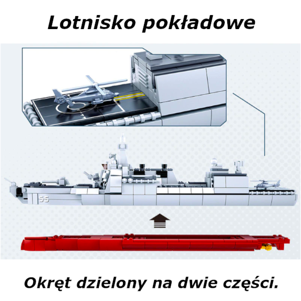 Klocki Statek NISZCZYCIEL Okręgów Podwodnych Tomdorix