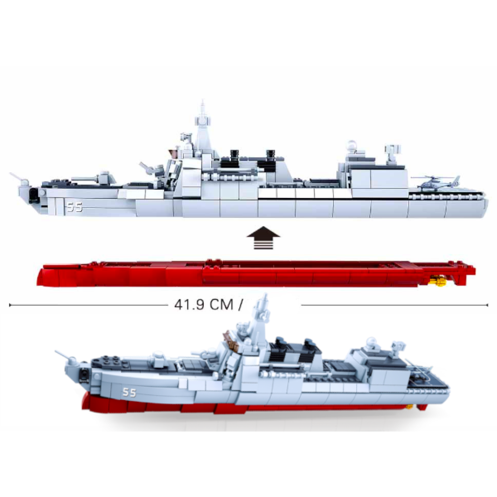 Klocki Statek NISZCZYCIEL Okręgów Podwodnych Tomdorix