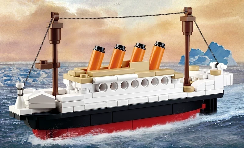 TITANIC Klocki Statek Parowiec Okręt Tomdorix
