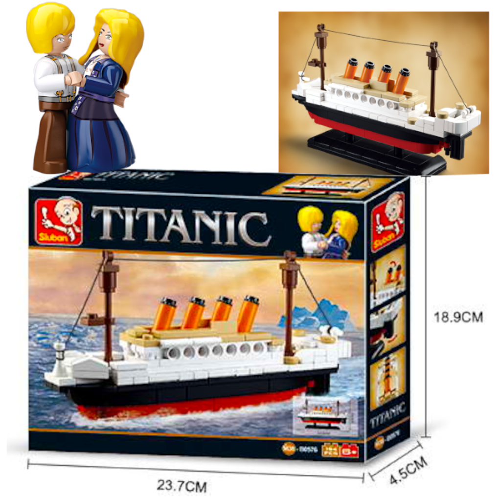 TITANIC Klocki Statek Parowiec Okręt Tomdorix
