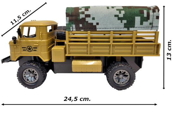 Ciężarówka Wojskowa GAZ 66 RC Zdalnie Sterowana, LED Tomdorix
