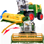 Duży Kombajn Zbożowy HARVESTERS Zabawka Traktor z Napędem TOMDORIX