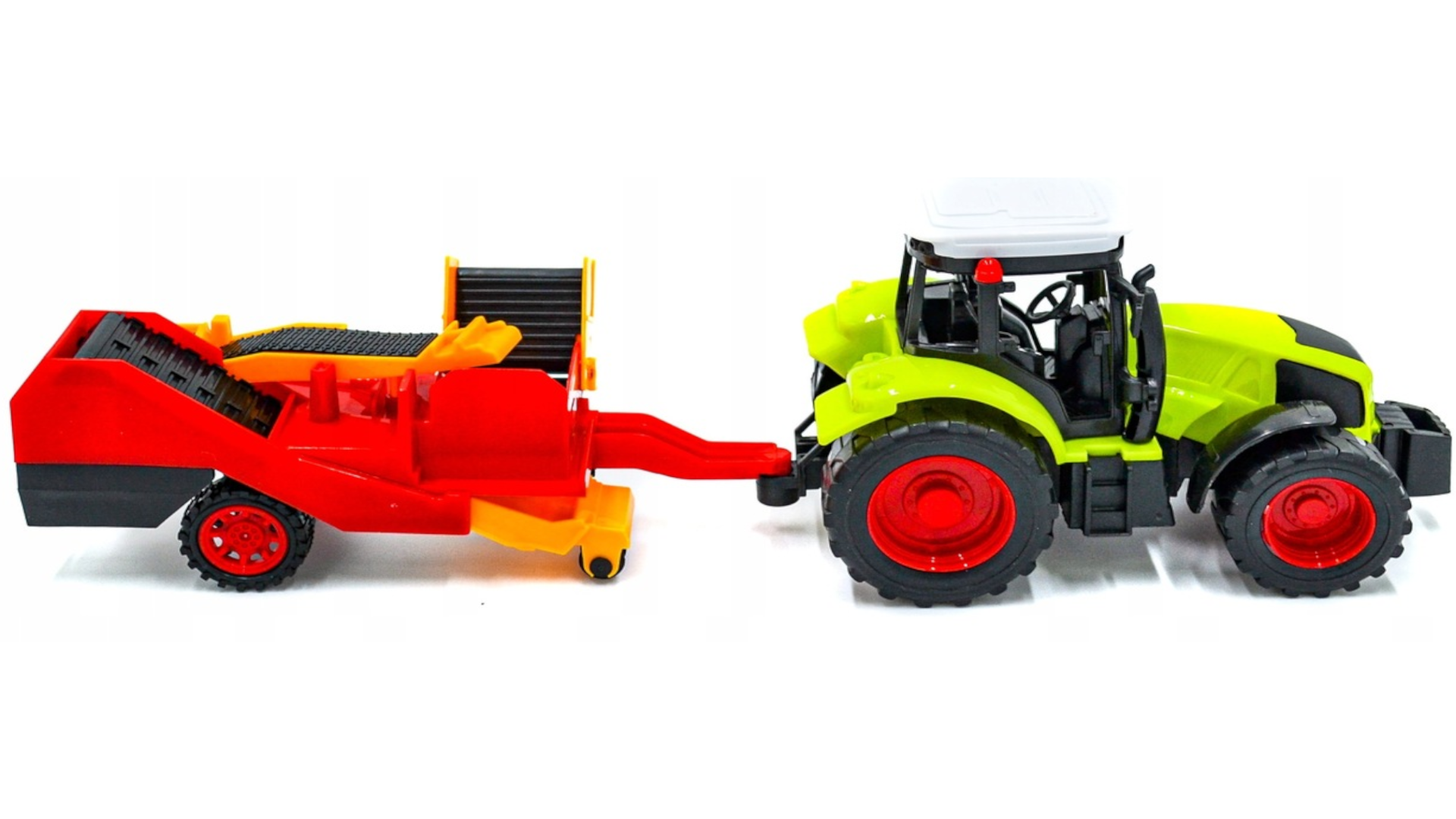 Zestaw Farmerski 3w1 Traktor z Napędem + 3 Maszyny Rolnicze TOMDORIX