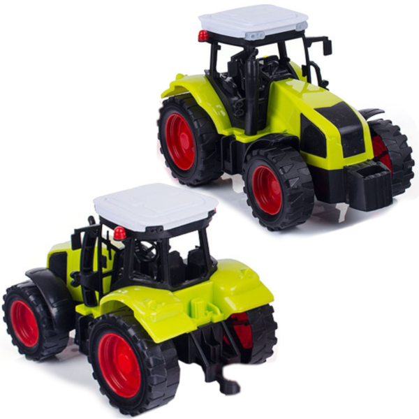 Zestaw Farmerski 3w1 Traktor z Napędem + Kultywator +Przyczepa Dla Zwierząt +Kombajn do Ziemniaków TOMDORIX