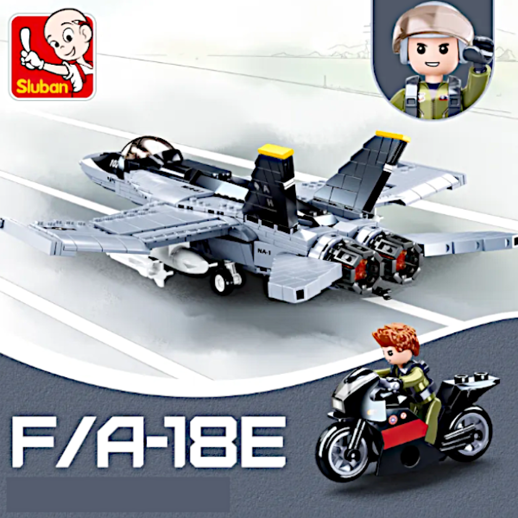 Klocki Myśliwiec FA-18EF Super Hornet Samolot Tomdorix