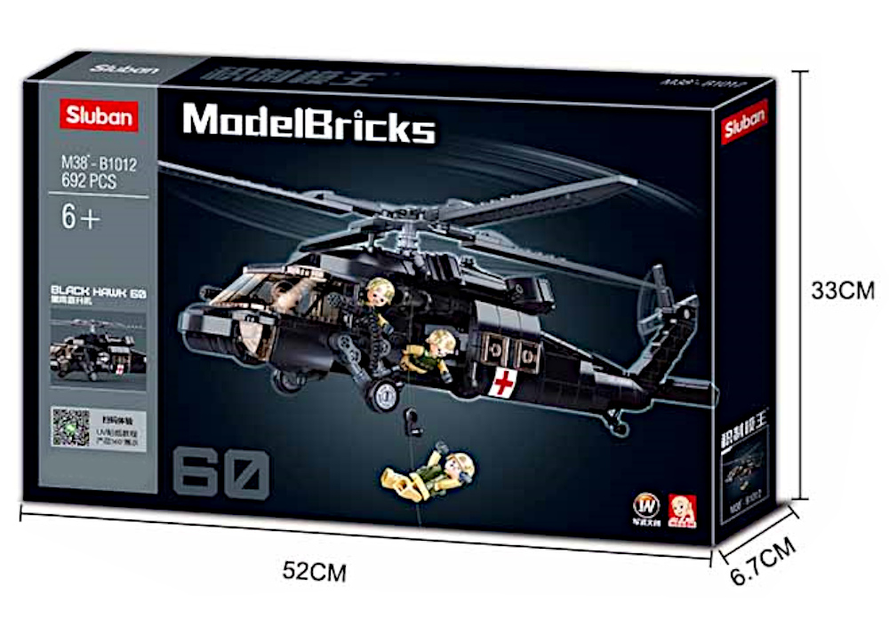 Klocki Helikopter H-60 Black Hawk Śmigłowiec Karetka TomdorixKlocki Helikopter H-60 Black Hawk Śmigłowiec Karetka Tomdorix