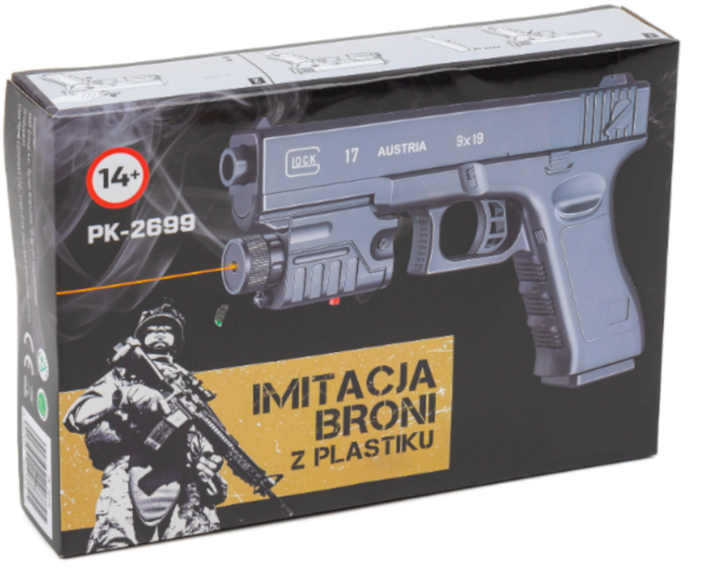 GLOCK 17 11 Replika Policyjny Pistolet Na Kulki 6mm TOMDORIX