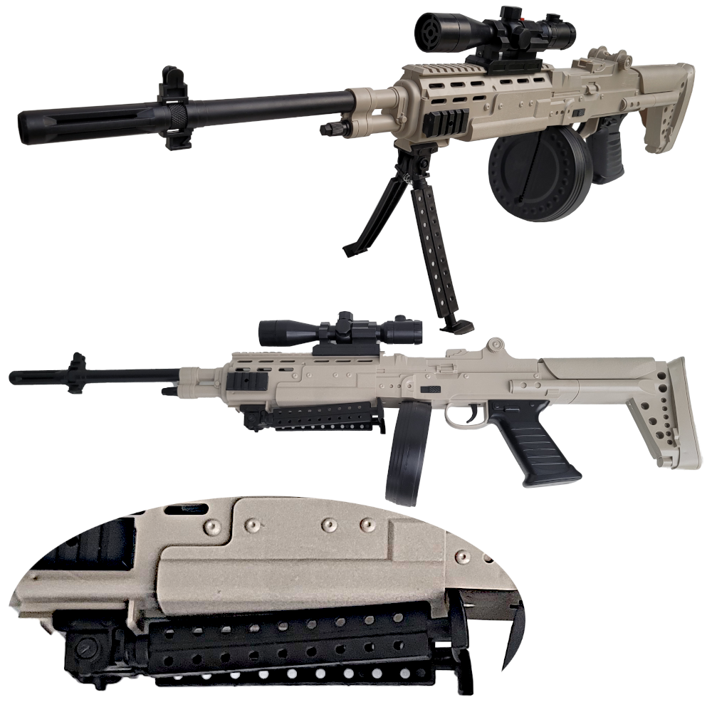 Karabin AK-12 Snajperka Na Kulki +Pistolet Laser +Kulki Granat Tomdorix