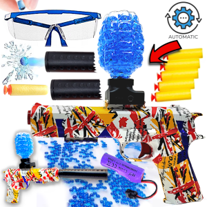 Pistolet Na Kulki Żelowe Wodne AUTOMAT ORBEEZ Bezpieczny +Tłumik Tomdorix