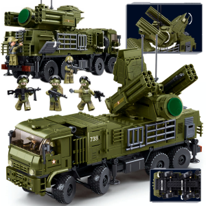 Klocki CIĘŻARÓWKA PANTSIR-S1S Przeciwlotniczy Zest RZKIETOWY KOM. LEG, COB Tomdorix