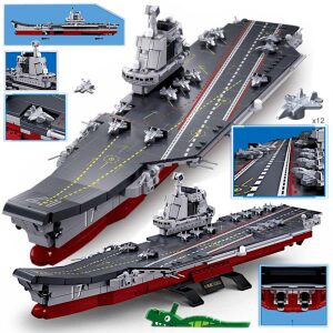 Klocki Okręt Statek LOTNISKOWIEC Chiński Shandong Skala 1700 Tomdorix