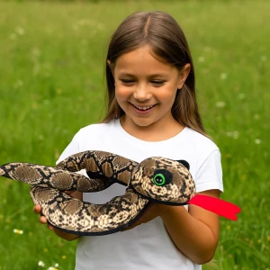 PLUSZOWY WĄŻ ANAKONDA DŁUGI Przytulanka maskotka Paluszak JAK ŻYWY Tomdorix