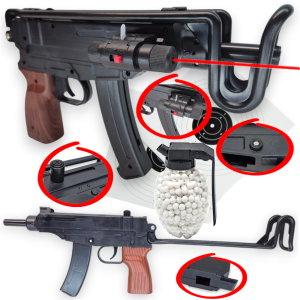 Scorpion Karabin Sprężynowy Replika Na Kulki 6mm Air Soft Gun + GRANAT 800 Tomdorix