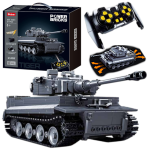 Klocki Czołg TYGRYS PANZERKAMPFWAGEN zdalnie sterowany RC Wojsko Armia Tomdorix