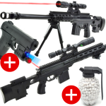 Ogromny Karabin Snajperski Na Kulki BARRETT M82 Aż 96 cm + Pistolet + Granat Kulek Bezszw.