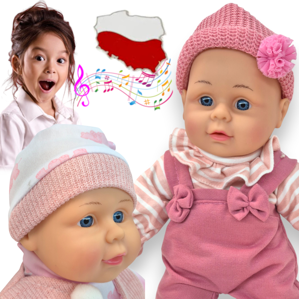 Lalka BOBAS Interaktywna ŚPIEWA I MÓWI PO POLSKU Jak Żywa TOMDORIX