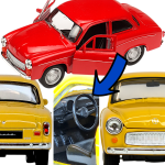 Polska FSO Syrena 105 Samochód Auto Model Metalowy Welly 134 Legenda PRL Skarpeta TOMDORIX