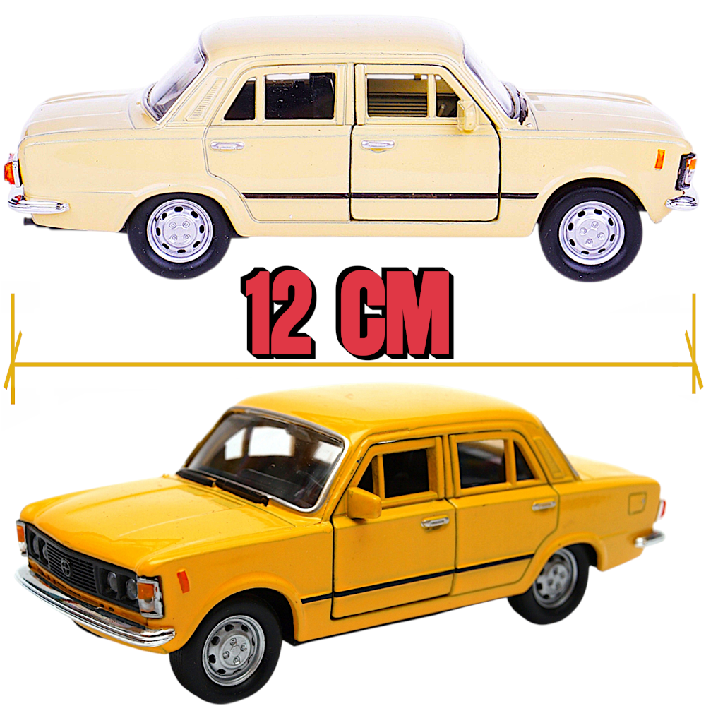 Polski DUŻY FIAT 125p Samochód Auto Model Metalowy Welly Legenda PRL TOMDORIX