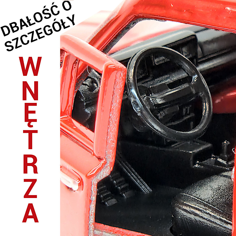 Polski DUŻY FIAT 125p Samochód Auto Model Metalowy Welly Legenda PRL TOMDORIX