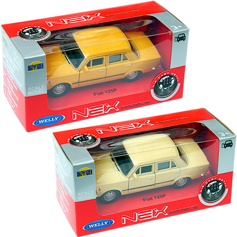Polski DUŻY FIAT 125p Samochód Auto Model Metalowy Welly Legenda PRL TOMDORIX
