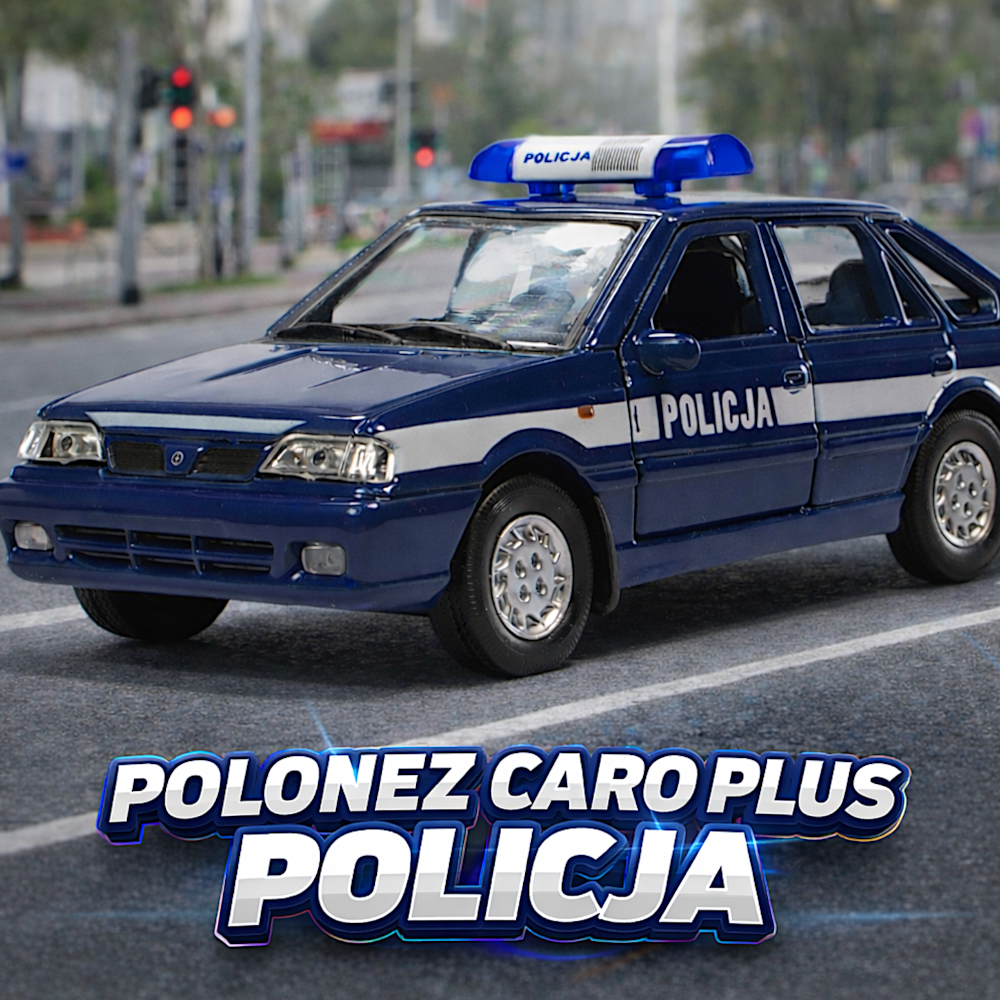 FSO Polonez Caro Plus Borewicz Policja Milicja Auto Model Metalowy Welly 134 Legenda PRL TOMDORIX
