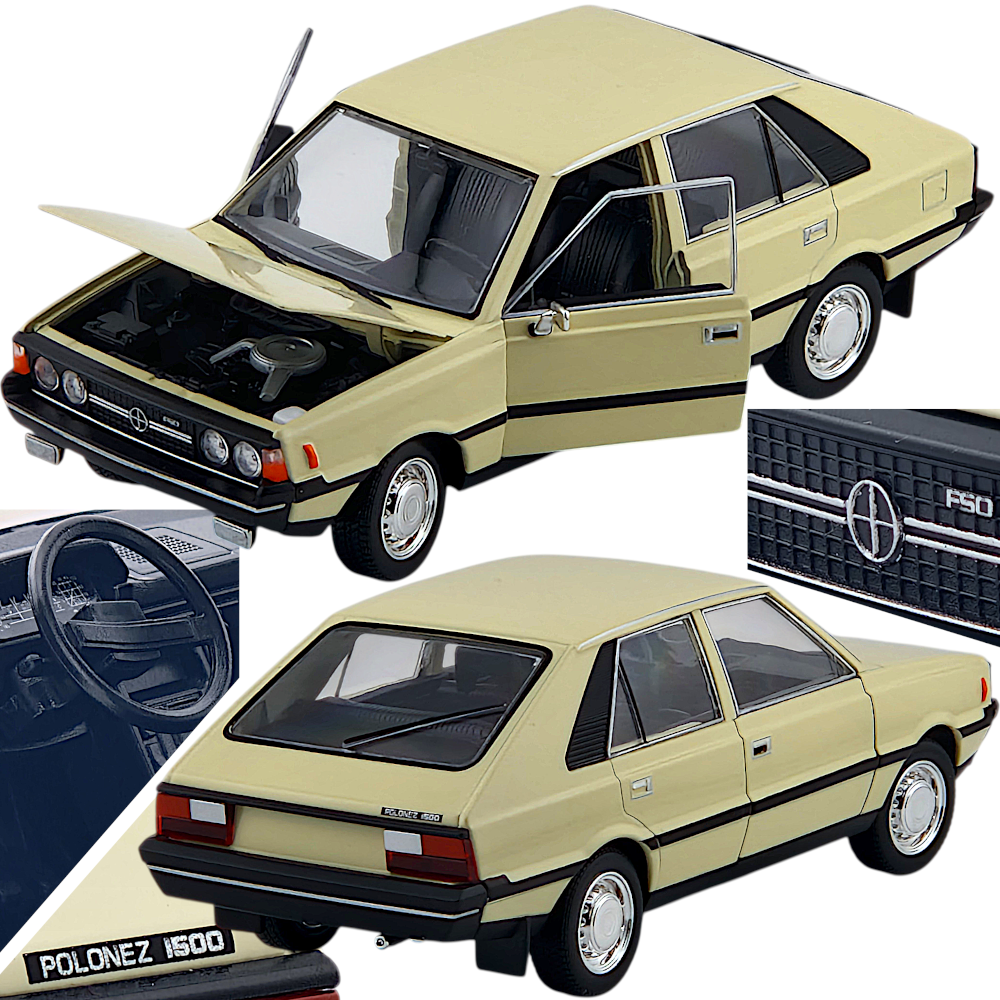 FSO POLONEZ 1500 MR'78 Borewicz Welly – Duży Auto Model skala 124 Metal dł. 18cm PRL TOMDORIX