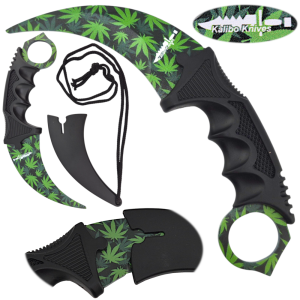 NÓŻ KARAMBIT Treningowy STRIKE CS GO Unikalny Wzór Zioło Tomdorix