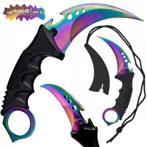 Nóż KARAMBIT Treningowy CSGO COUNTER STRIKE CS2 Tęczowy Pazur Rainbow TOMDORIX