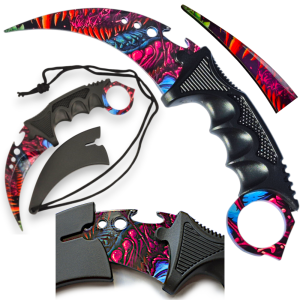 Nóż KARAMBIT Treningowy CSGO Conter Strike CS2 Wzory Galaxy Galaktyka Tomdorix