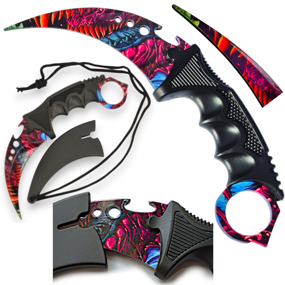 Nóż KARAMBIT Treningowy CSGO Conter Strike CS2 Wzory Galaxy Galaktyka Tomdorix
