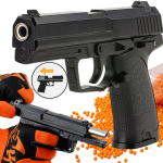 Ciężki PISTOLET METALOWY ASG Na Kulki Mocna Replika Broni Policyjnej 550g TOMDORIX