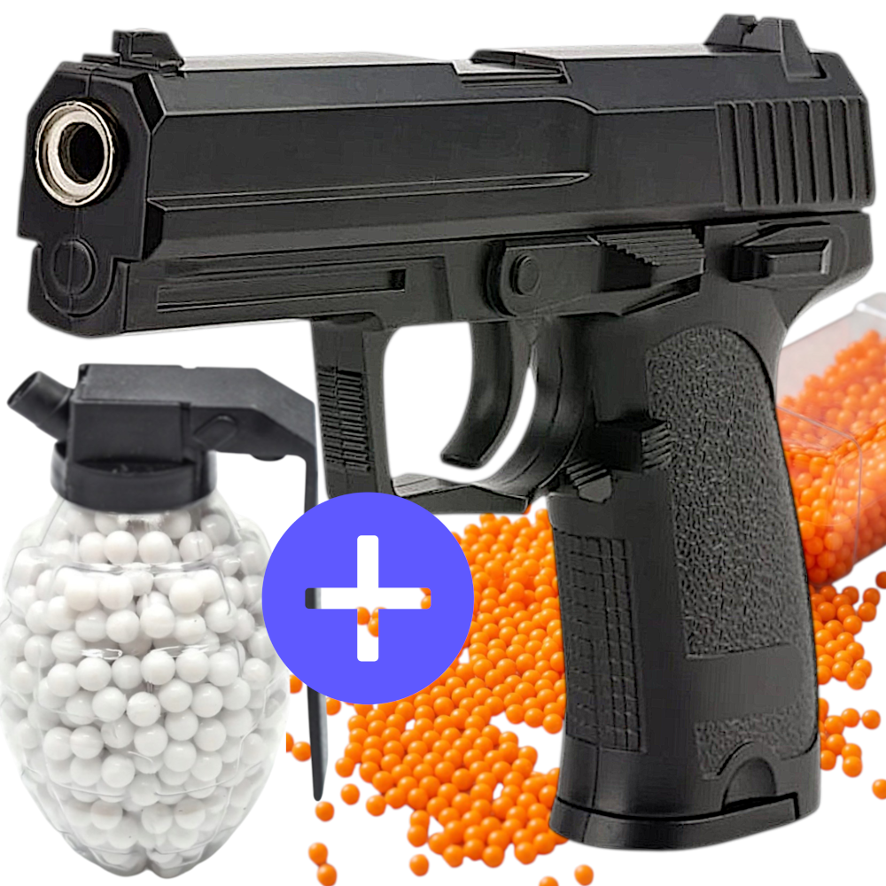 Ciężki PISTOLET METALOWY ASG Na Kulki Mocna Replika Broni Policyjnej 550g TOMDORIX